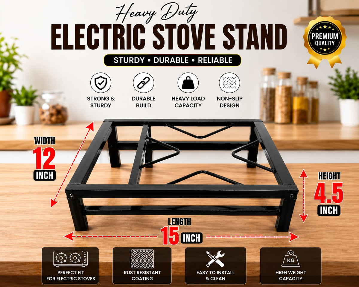 Portable Electric Stove Stand – Fast Heating Hot Plate | Compact Electric Cooker for Home & Kitchen