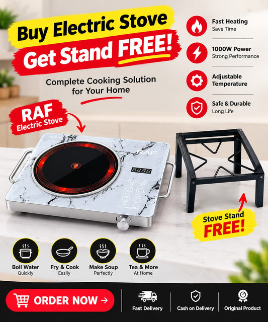 🔥 Electric Stove + FREE Stove Stand
