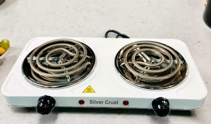 Double Electric Stove 1000W + 2000W | Adjustable Heat Control | Heavy Duty Electric Cooking Stove